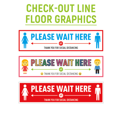 Check-out Line Floor Graphics