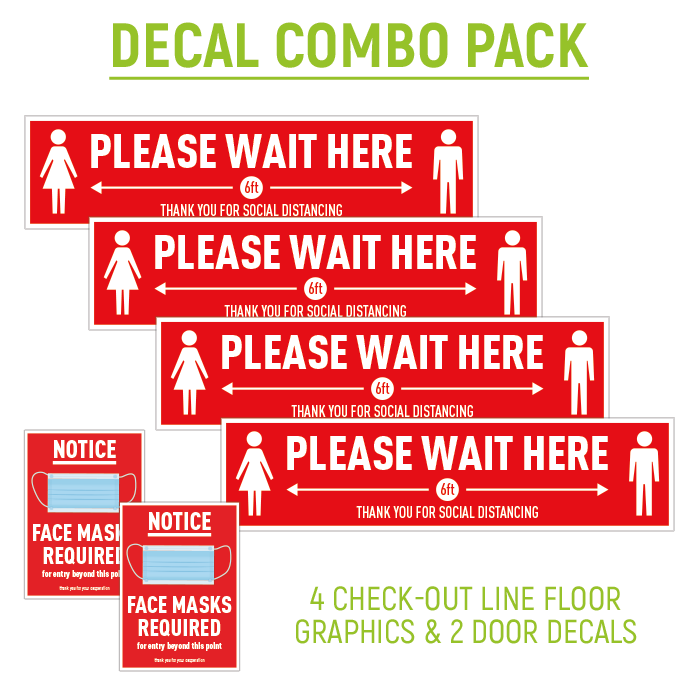 Decal Combo Pack, Design Choice: Red