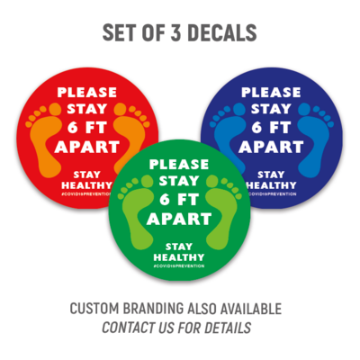 Social Distancing Floor Graphics