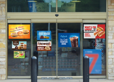 Perforated Window Signs Perforated Window Signs