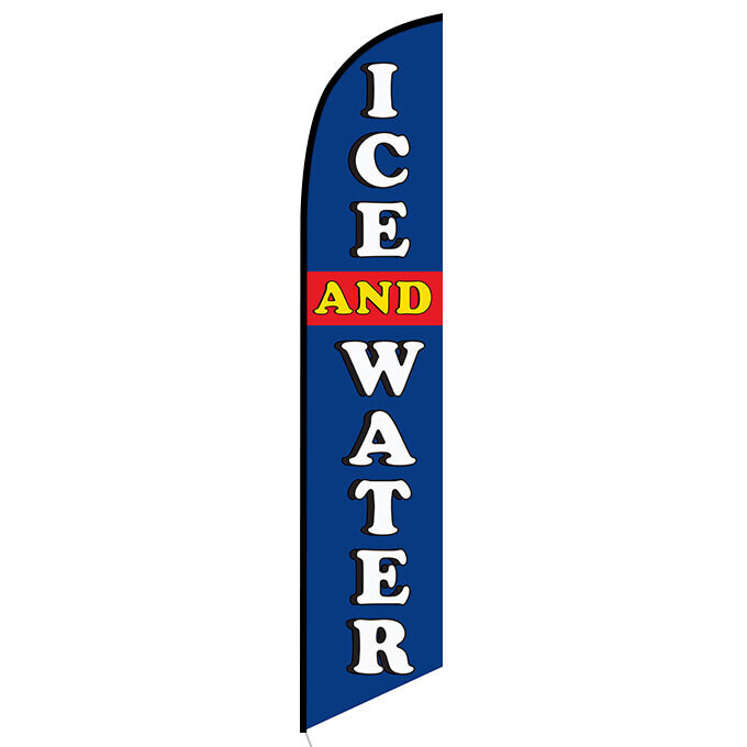 Ice &amp; Water Feather Flag