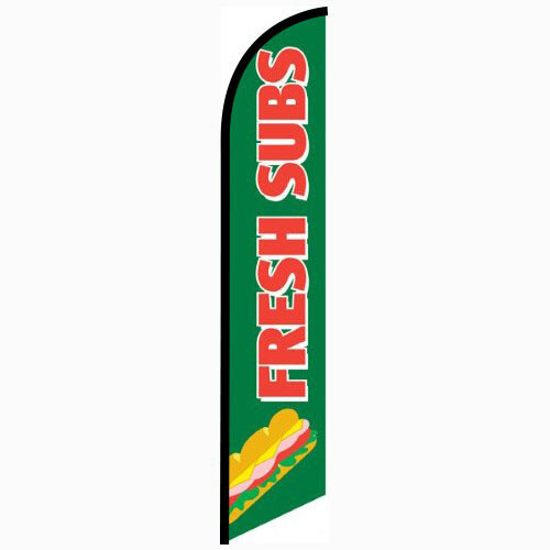 Fresh Subs Feather Flag