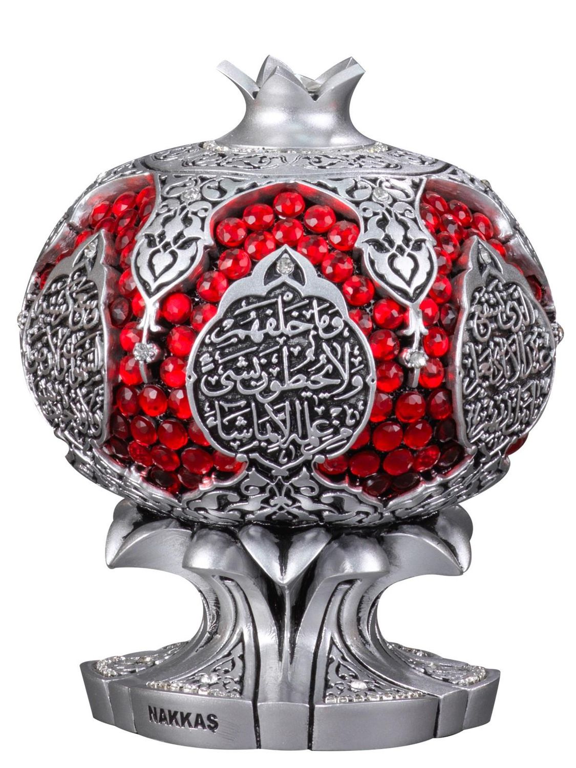 Pomagrant Nar Boytu Ayatulkursi Gold B, Color: Silver, Size: Small