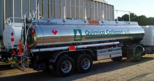 Semirremolque aluminio para transporte de químicos de 25 m3 2T
