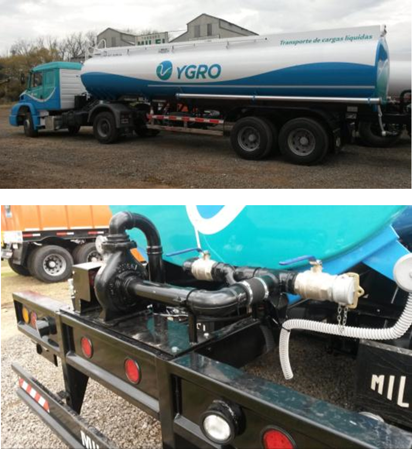 Semirremolque acero al carbono 25 m3 con sistema de riego 2T
