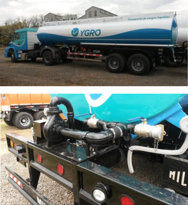 Semirremolque acero al carbono 25 m3 con sistema de riego 2T