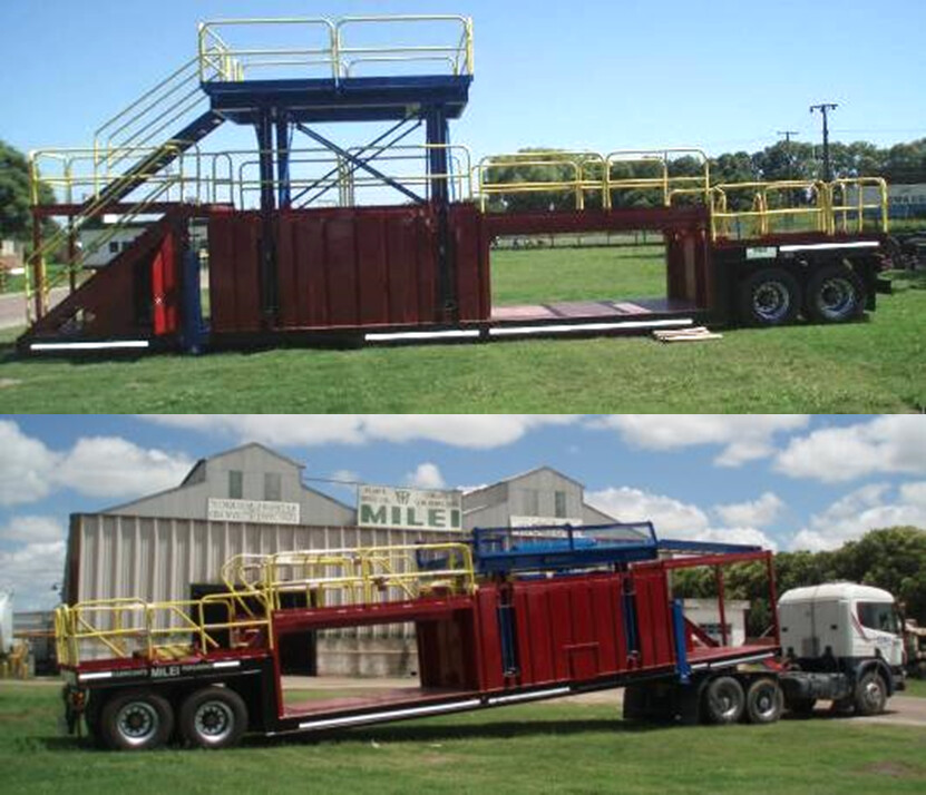 Módulo con plataforma elevable de accionamiento hidráulico 2