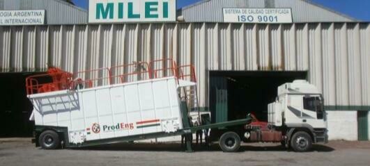 Pileta transportable de 40m3 sobre chasis recto