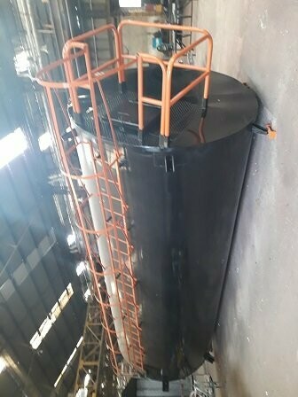 Tanque para asfalto con serpentinas de calentamiento