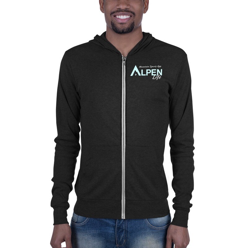 Alpen Unisex Premium Zip Hoodie | Bella + Canvas