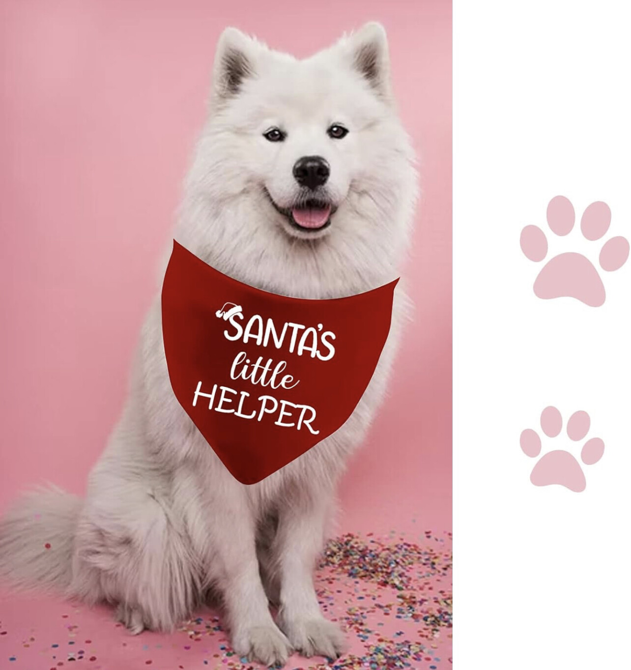 Foulard Chien Rouge &quot;Santa Little Helper&quot;