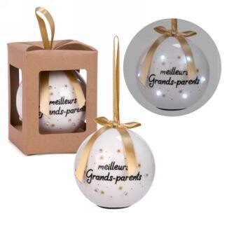 Ornement Boule Illumin. &quot;Meilleurs Grands-Parents