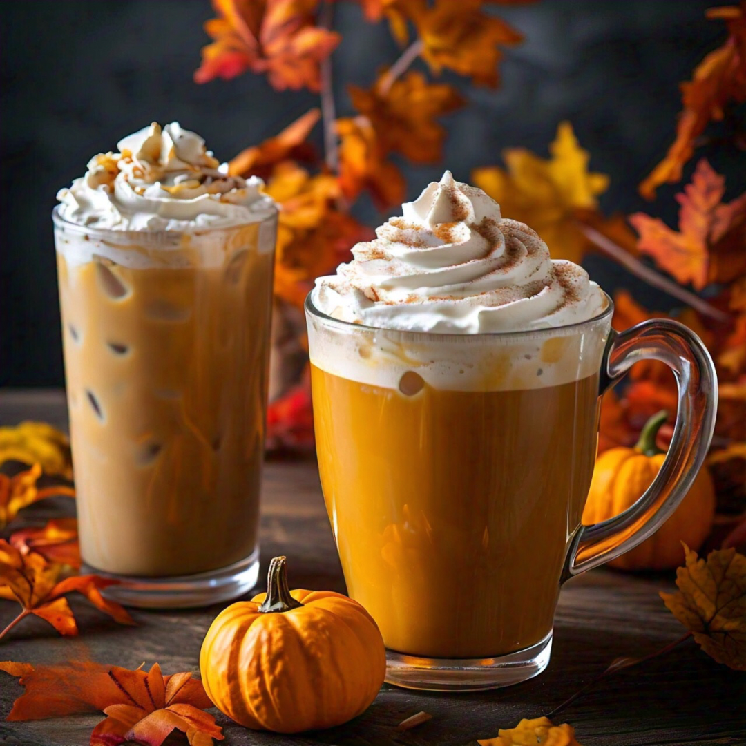 Latte Glacé Épices De Citrouille