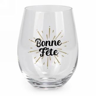 Verre De Vin &quot;Bonne Fête&quot;
