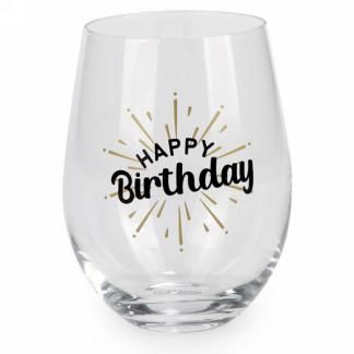 Verre De Vin &quot;Happy Birthday&quot;