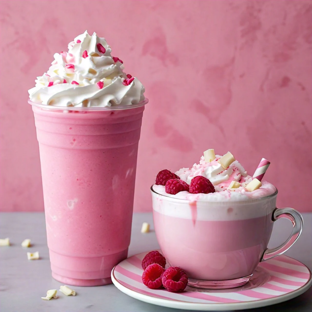 Frappuccino Moka Chocolat Blanc et Framboise
