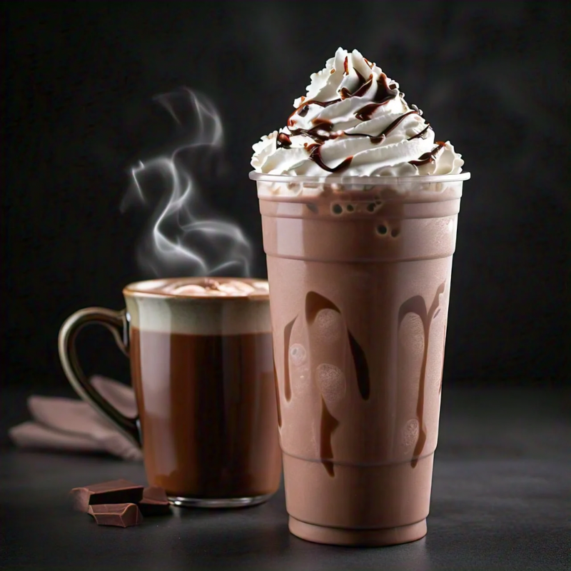 Frappuccino Moka Noir et Blanc 
