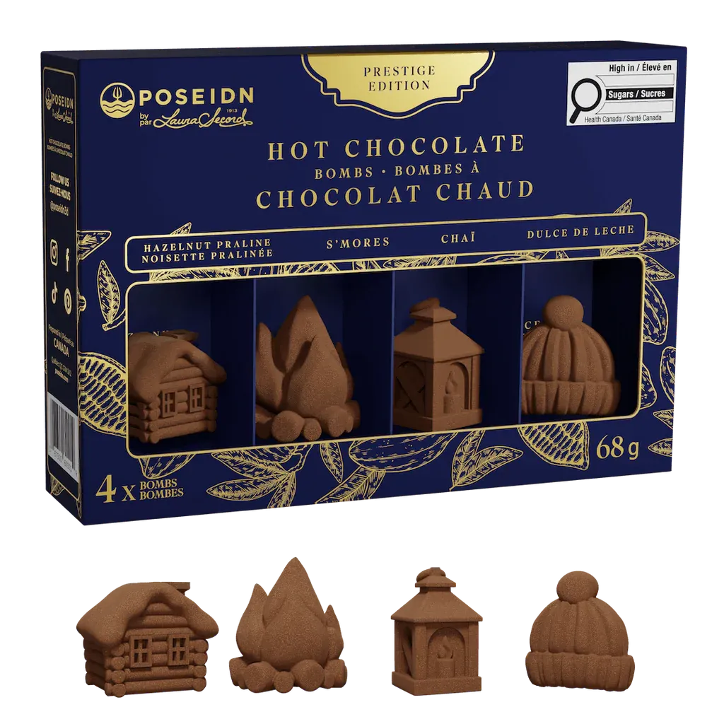 Bombe Chocolat Chaud Coffret Prestige (4 Bombes)