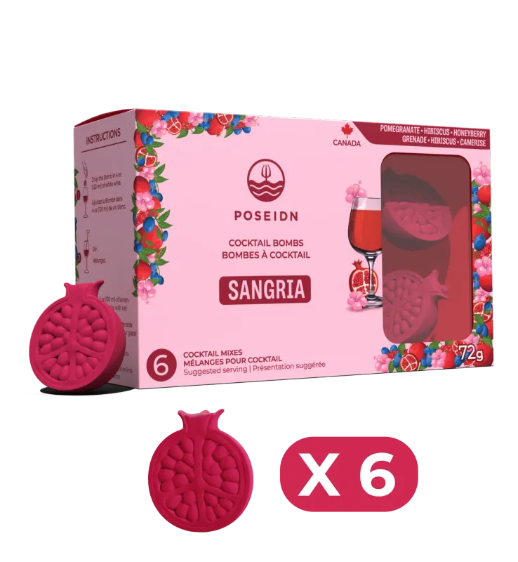 Bombe Á Cocktail Sangria Grenade Hibiscus