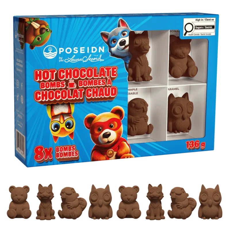 Bombe Chocolat Chaud Coffret Superhero (8 Bombes) Bombe Chocolat Chaud Coffret Superhero (8 Bombes)