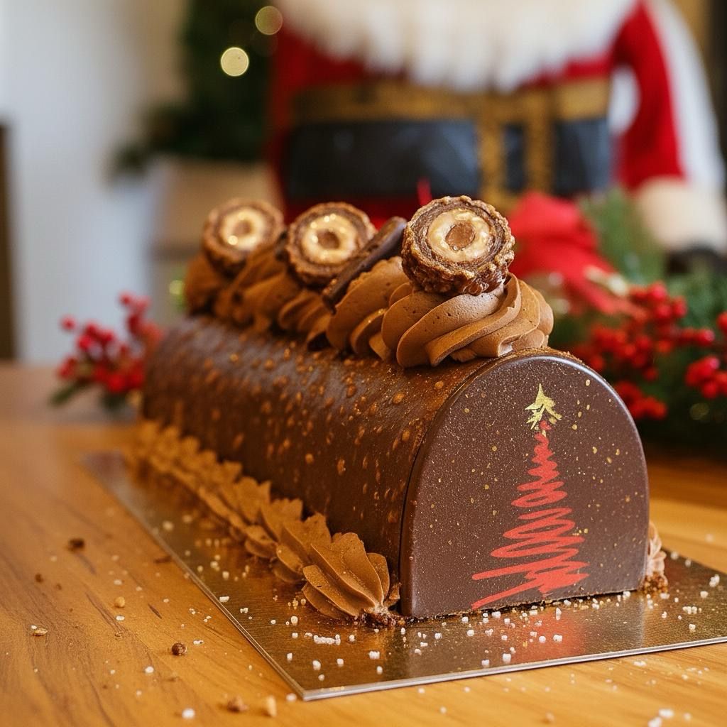 Bûche Ferrero Praliné