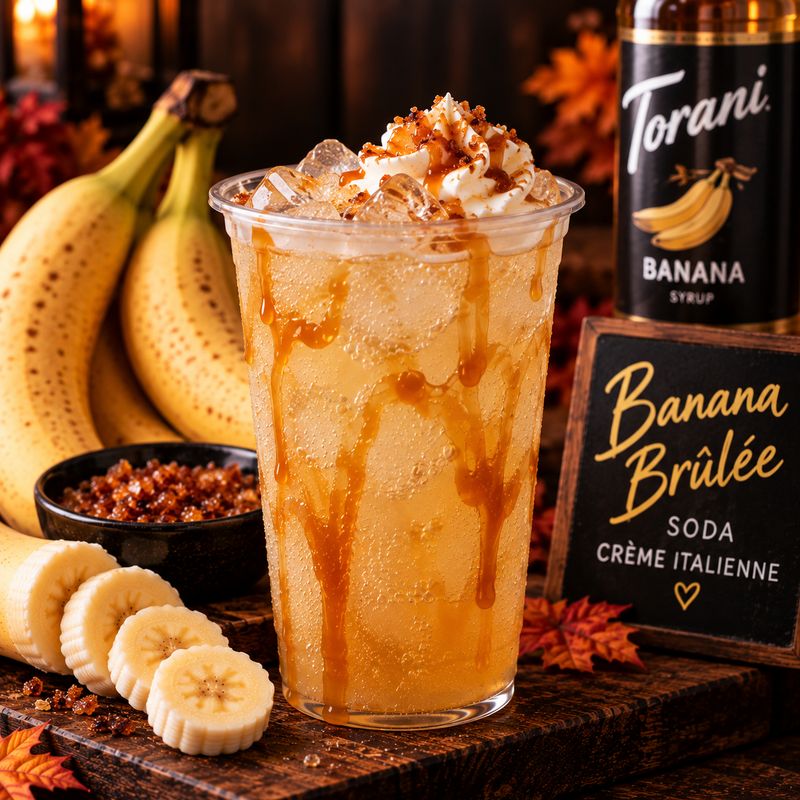 Soda Italien Banana Brulée