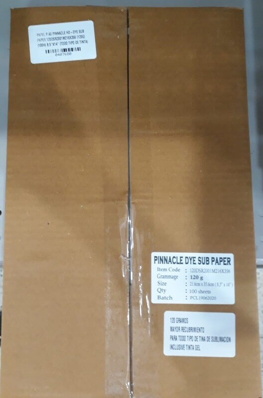PAPEL DE SUBLIMACIÓN 8.5 x 14