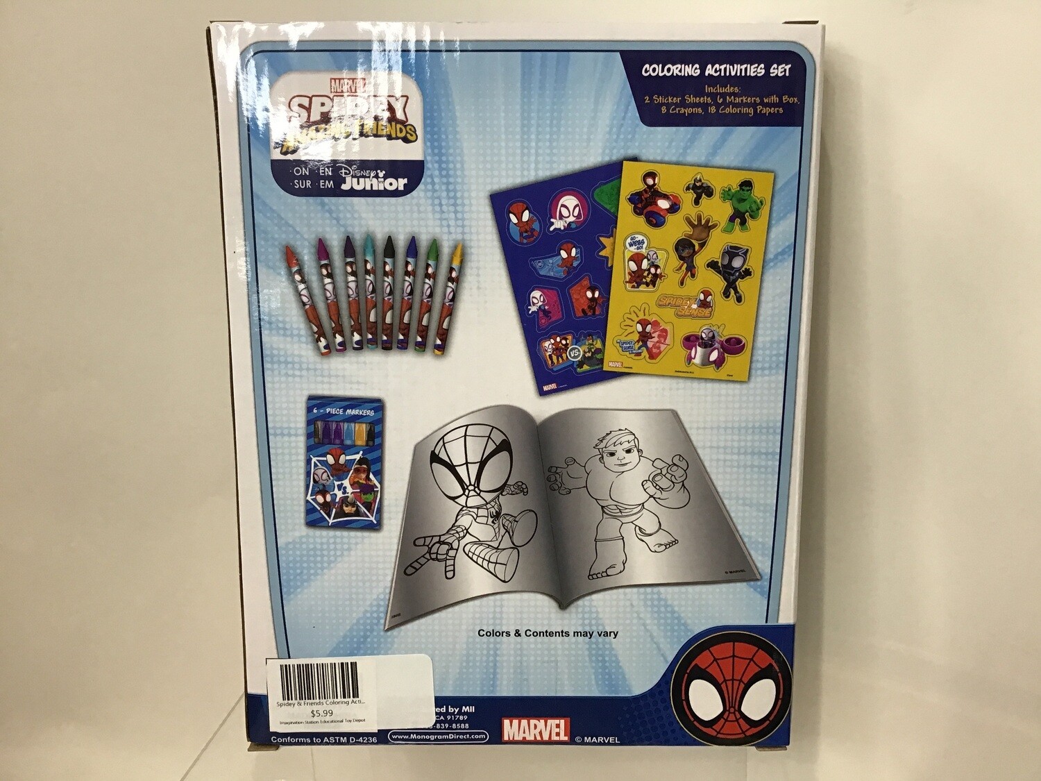 Spidey &amp; Friends Coloring Activity Set