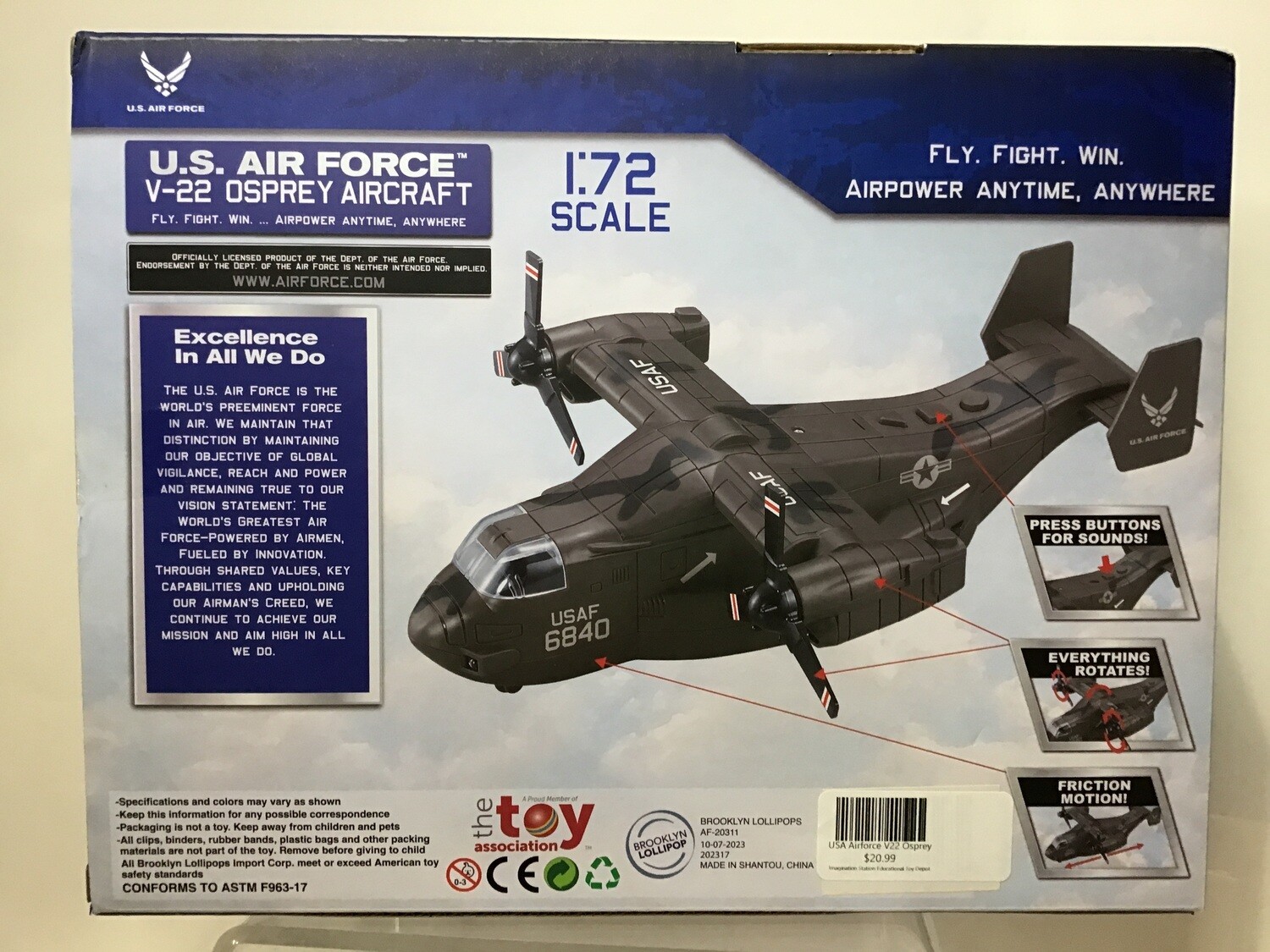 USA Airforce V22 Osprey
