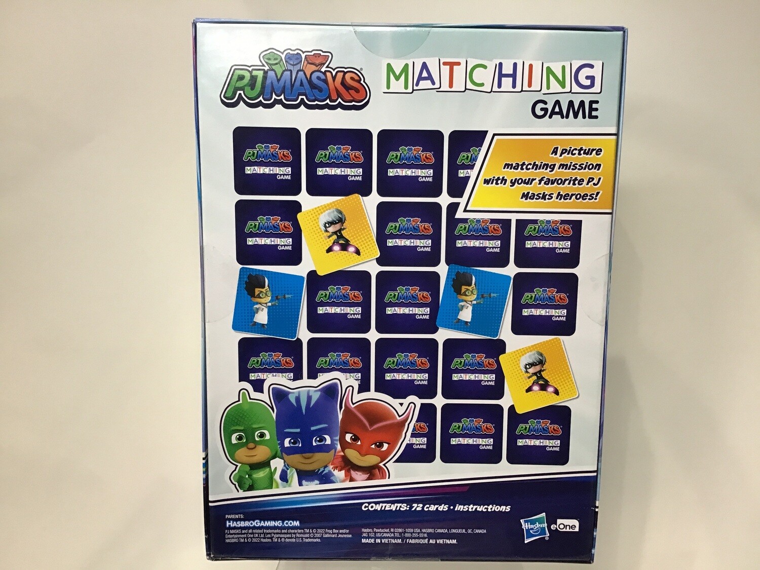 PJ Masks matching game