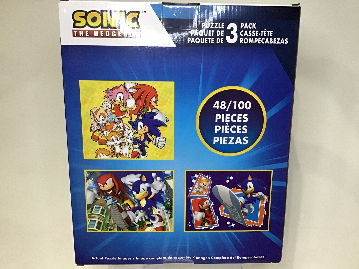 Sonic Kids 3 pk Puzzles