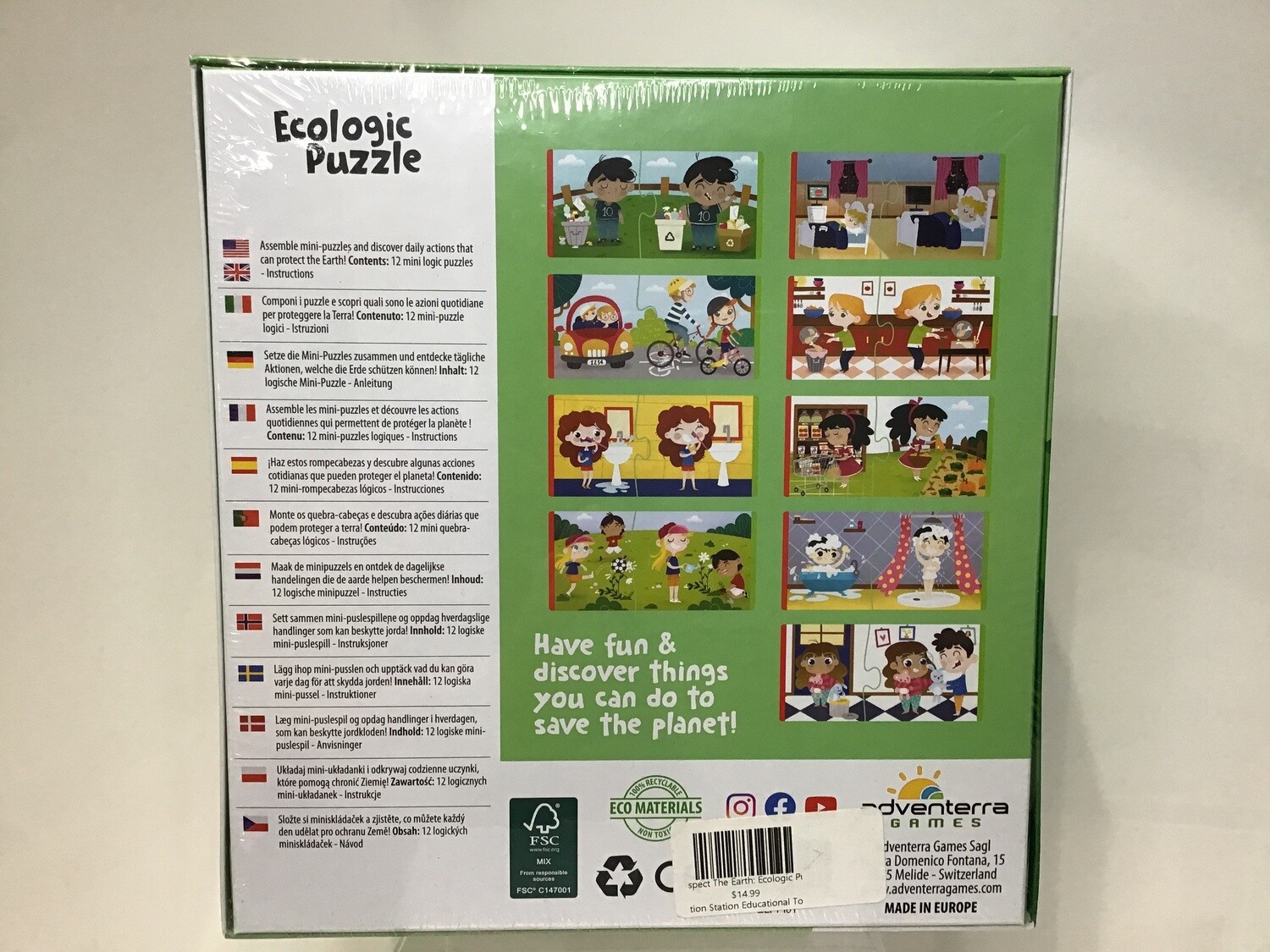Respect The Earth: Ecologic Puzzle