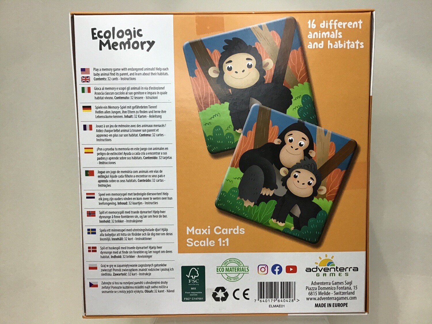 Animals at Risk!: Ecologic Memory Game