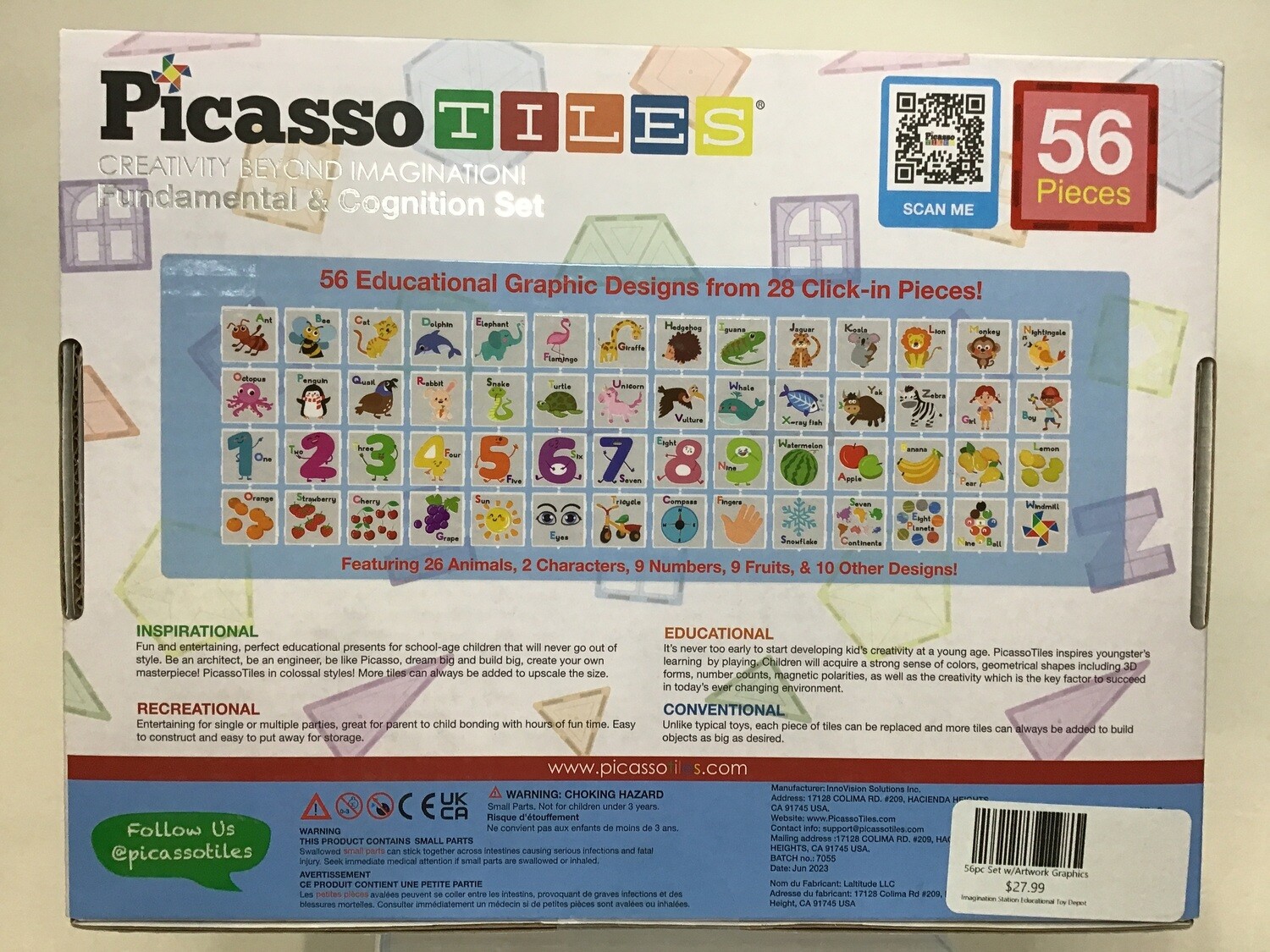 56pc Set w/Artwork Graphics