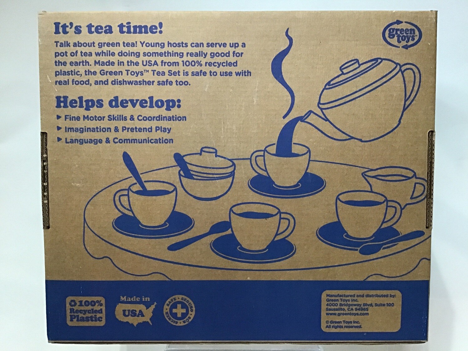 Tea Set Blue 17 pcs