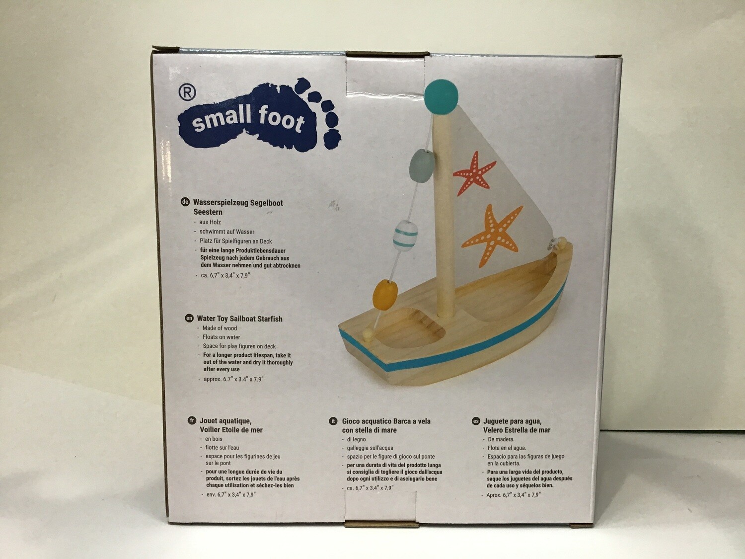 Starfish sailboat water toy
