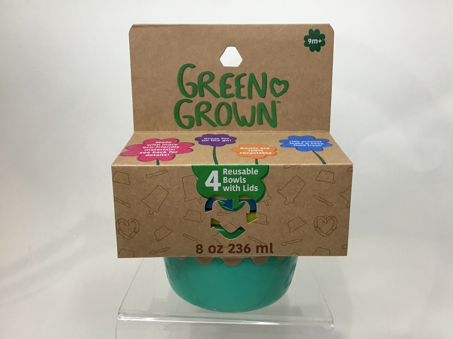 Green Grown-Bowls 4pk
