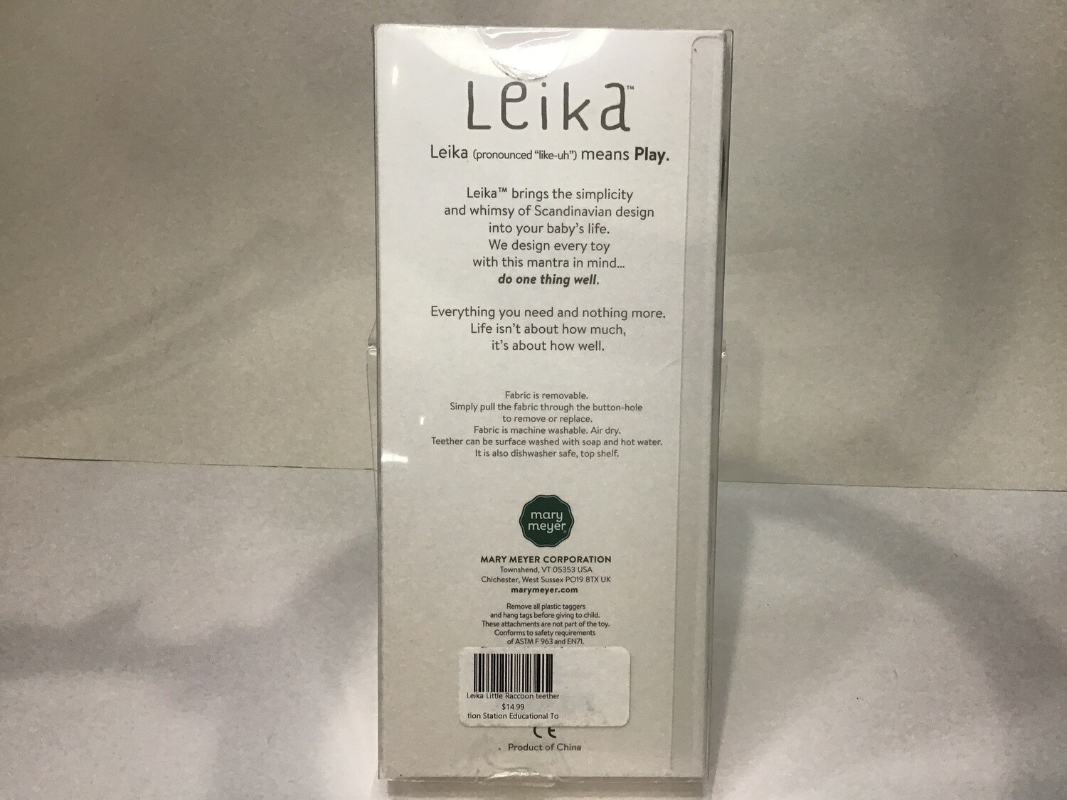 Leika Little Raccoon teether