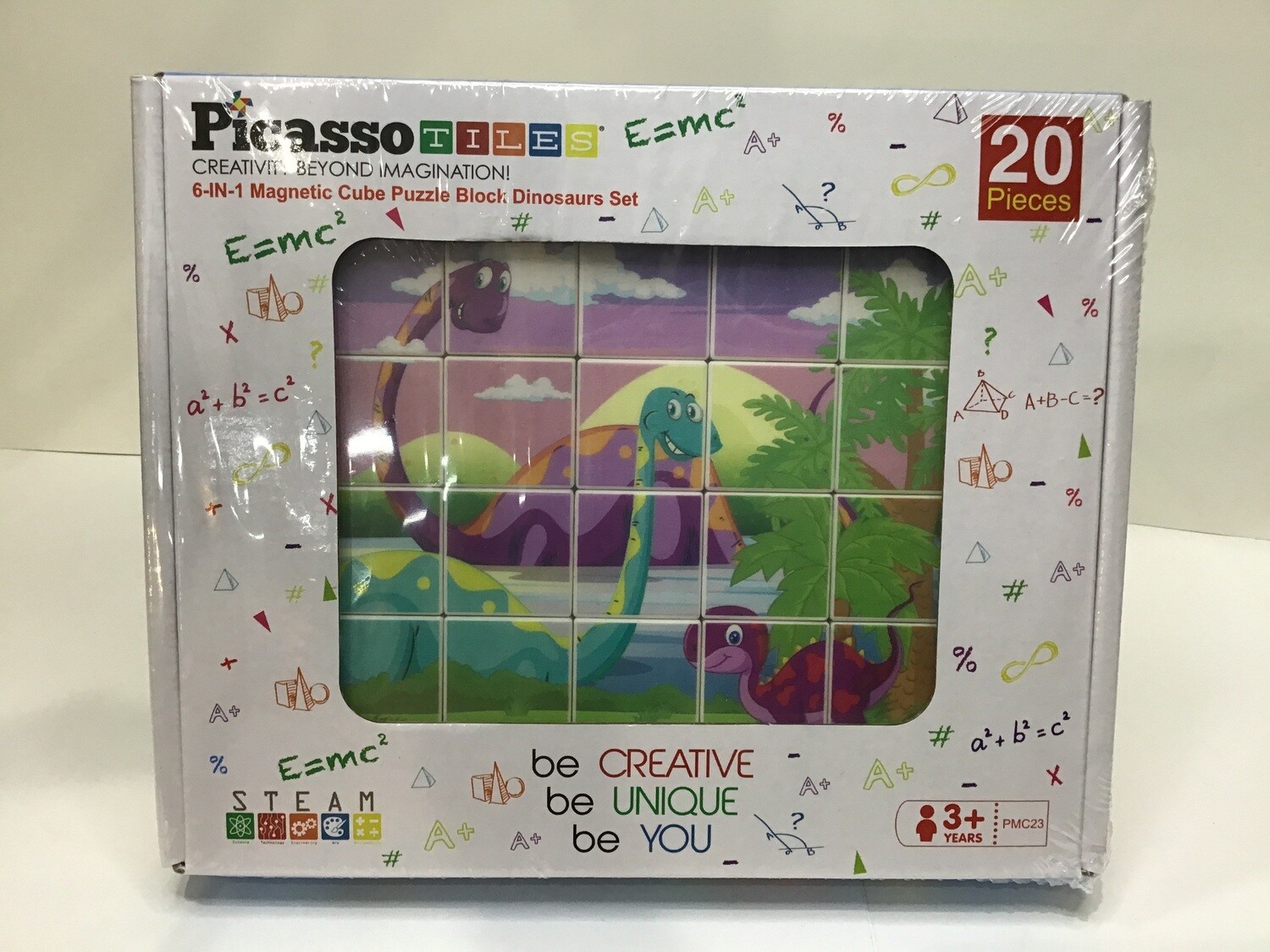 20pc Magnetic Cube Dino