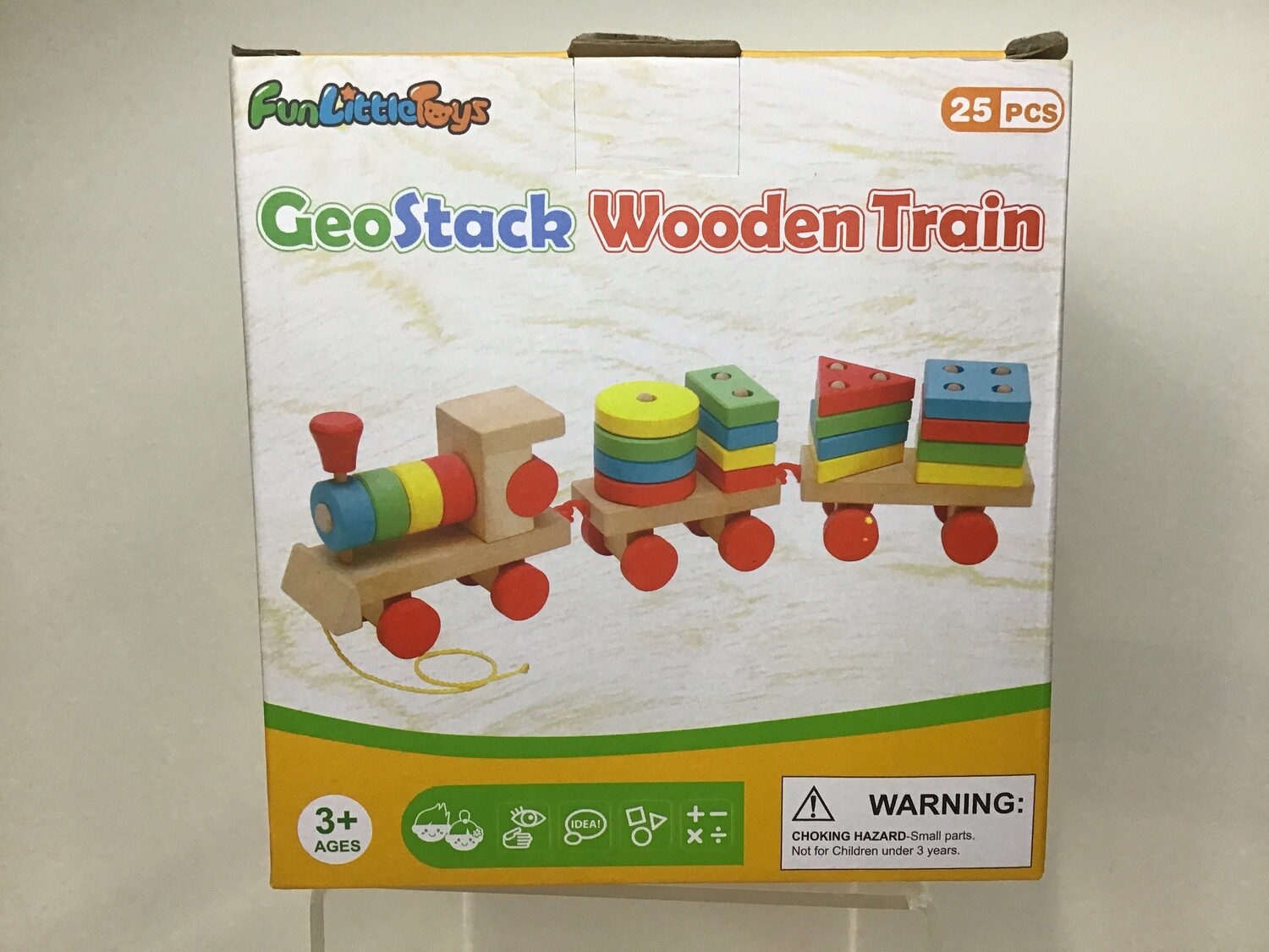 15.5 Inches Wooden Train Shape Sorter