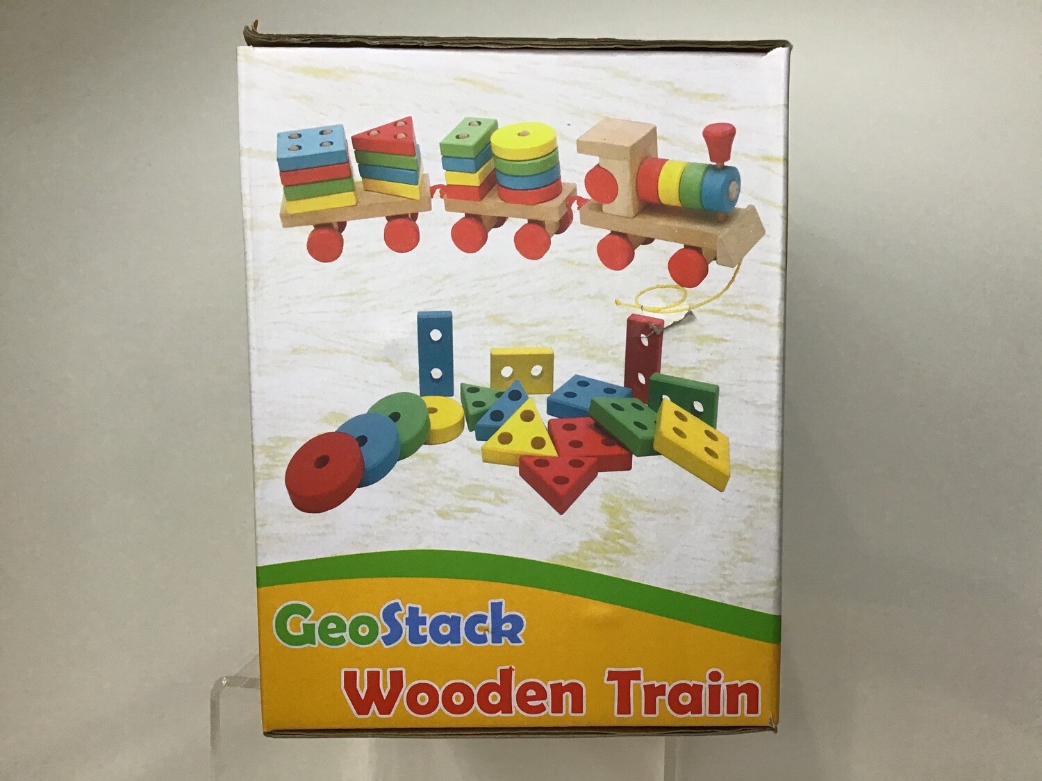 15.5 Inches Wooden Train Shape Sorter