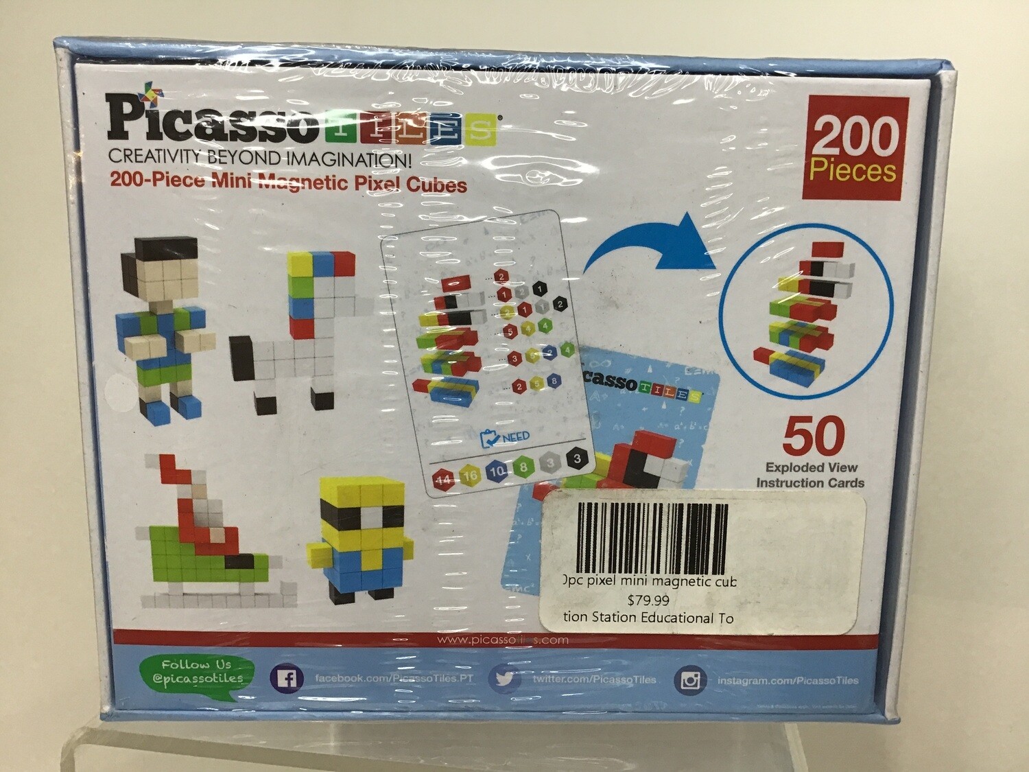 200pc pixel mini magnetic cube puzzle