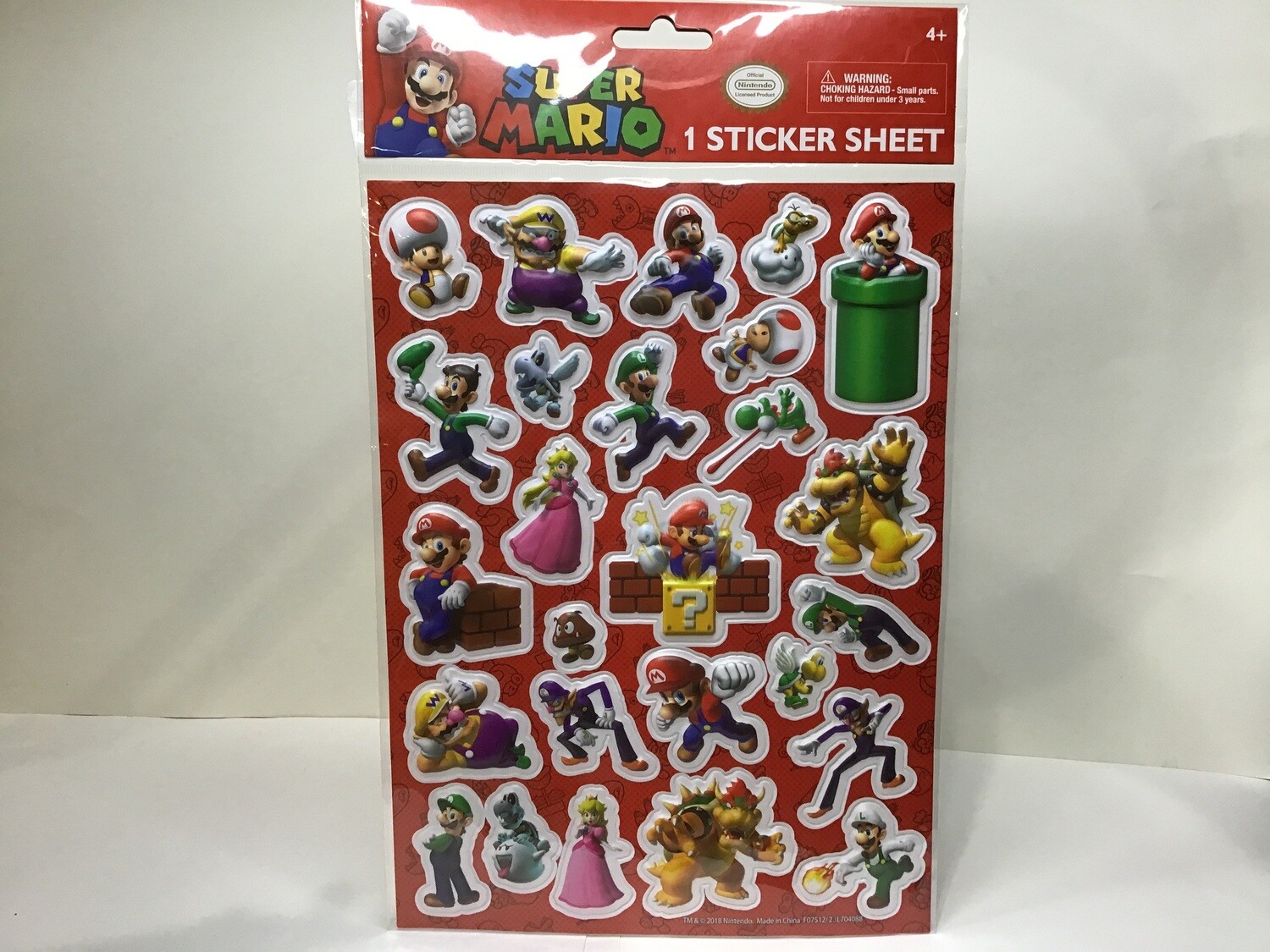 Super Mario Sticker Sheet