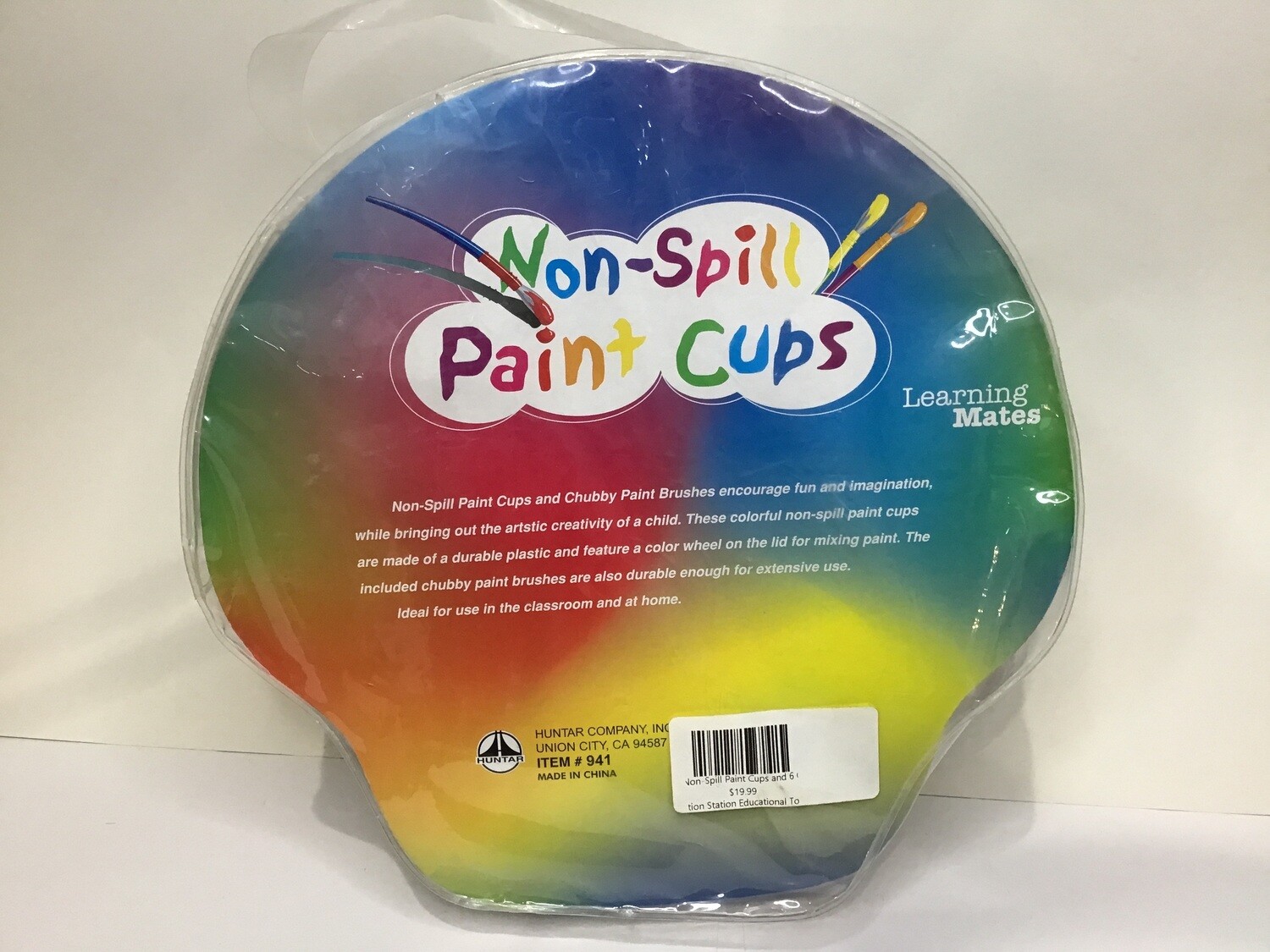 6 Non-Spill Paint Cups and 6 Chubby Paints