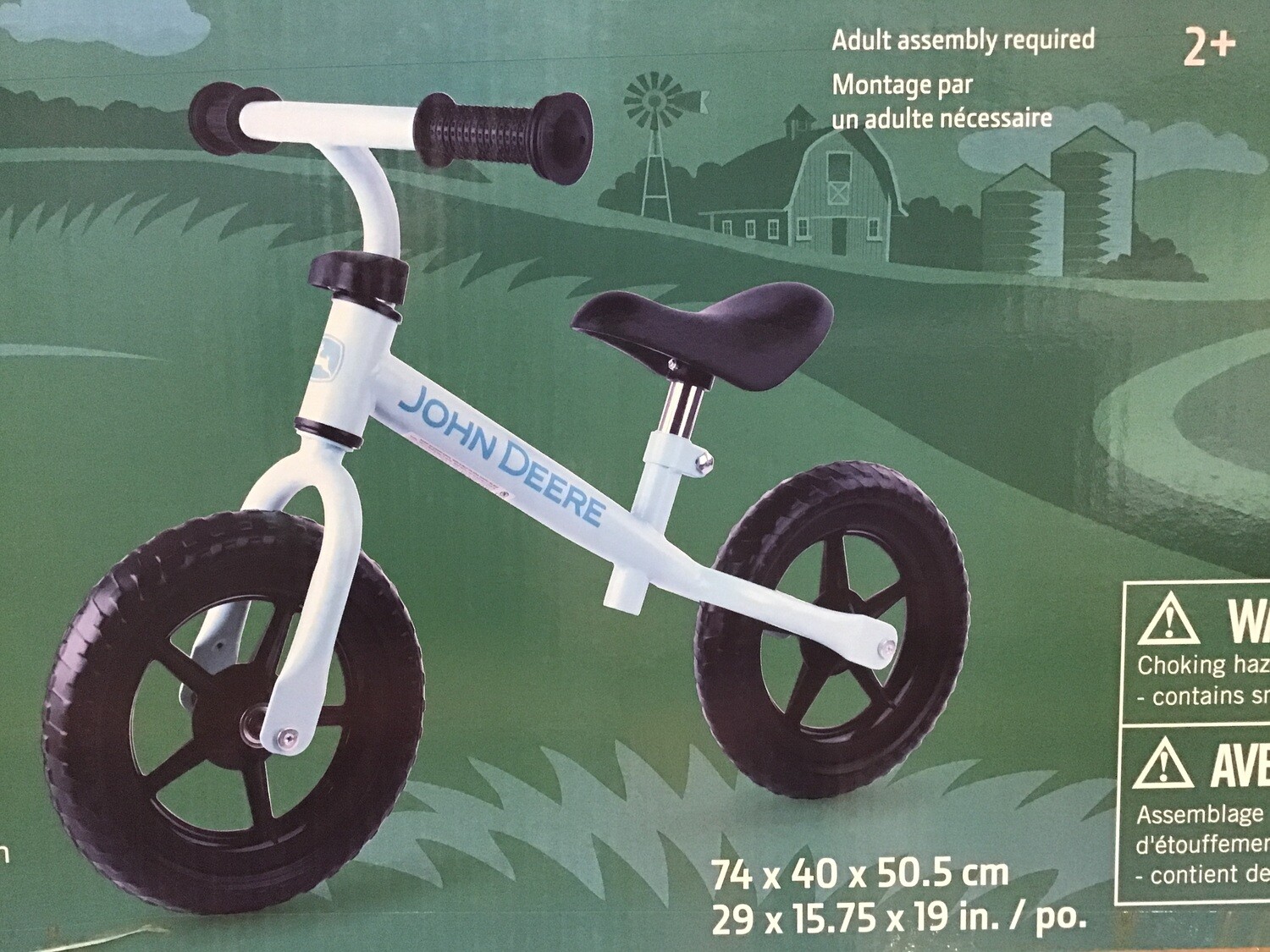 John Deere 10in balance bike