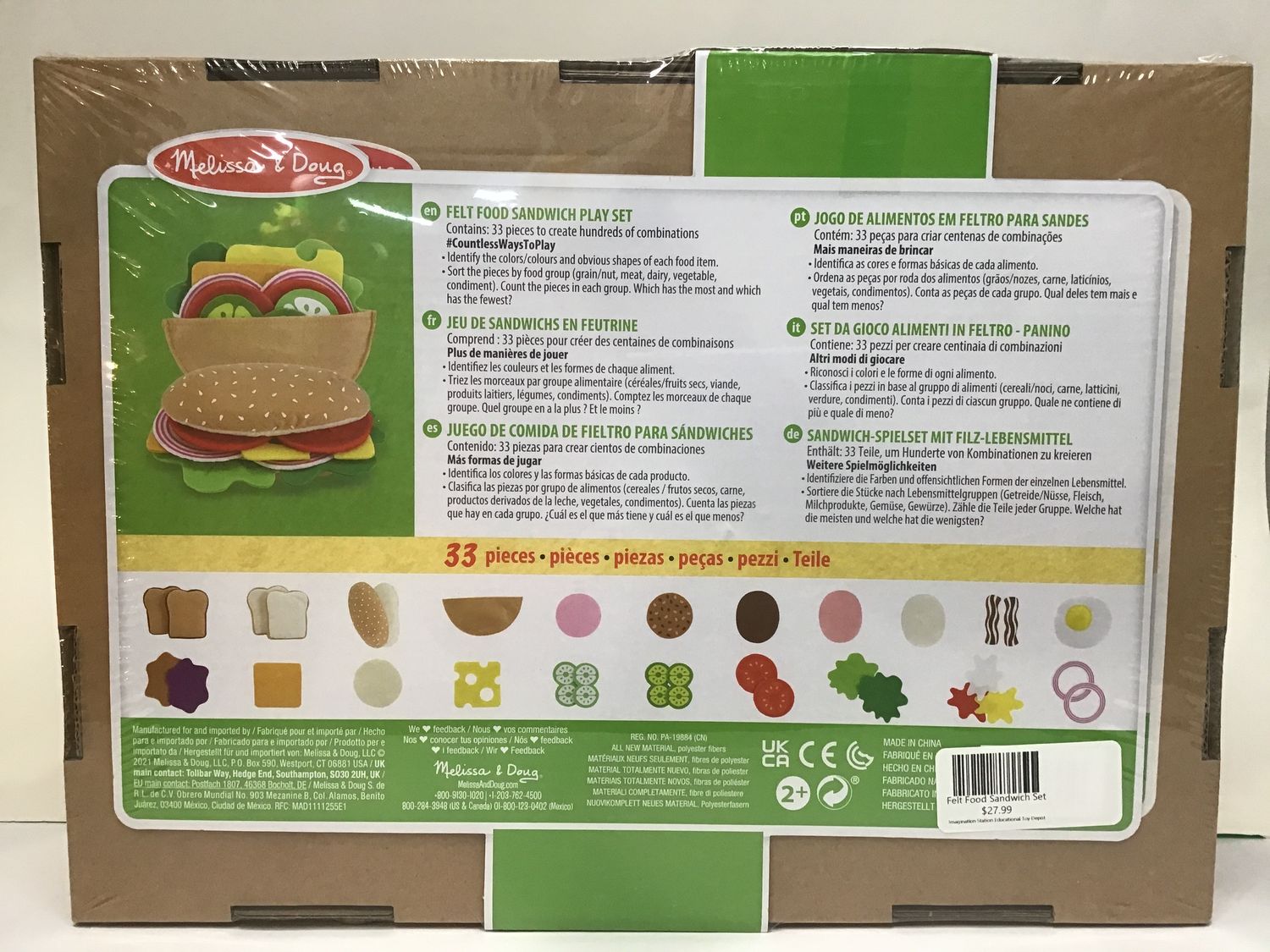 Felt Food Sandwich Set