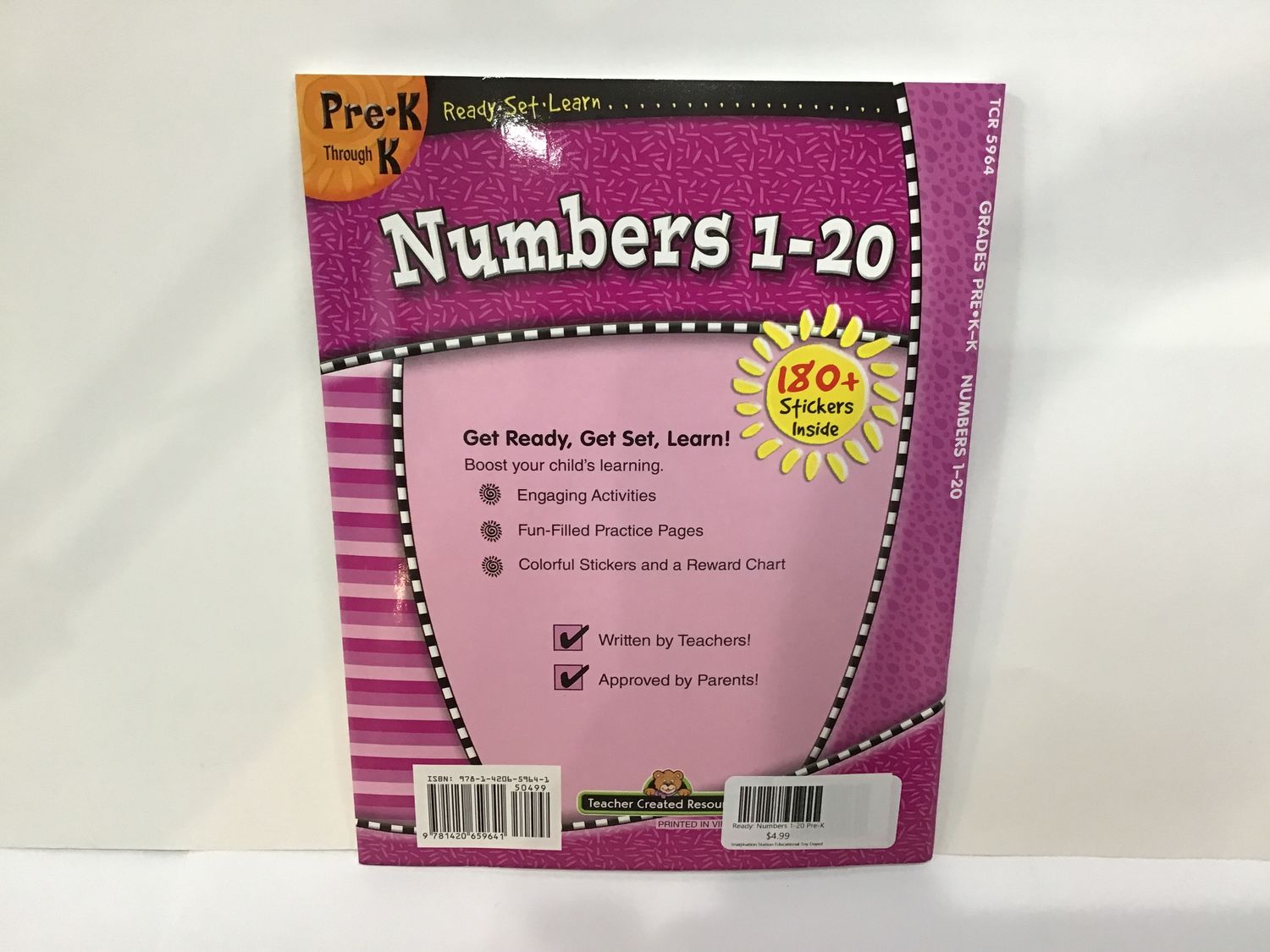 Ready: Numbers 1-20 Pre-K