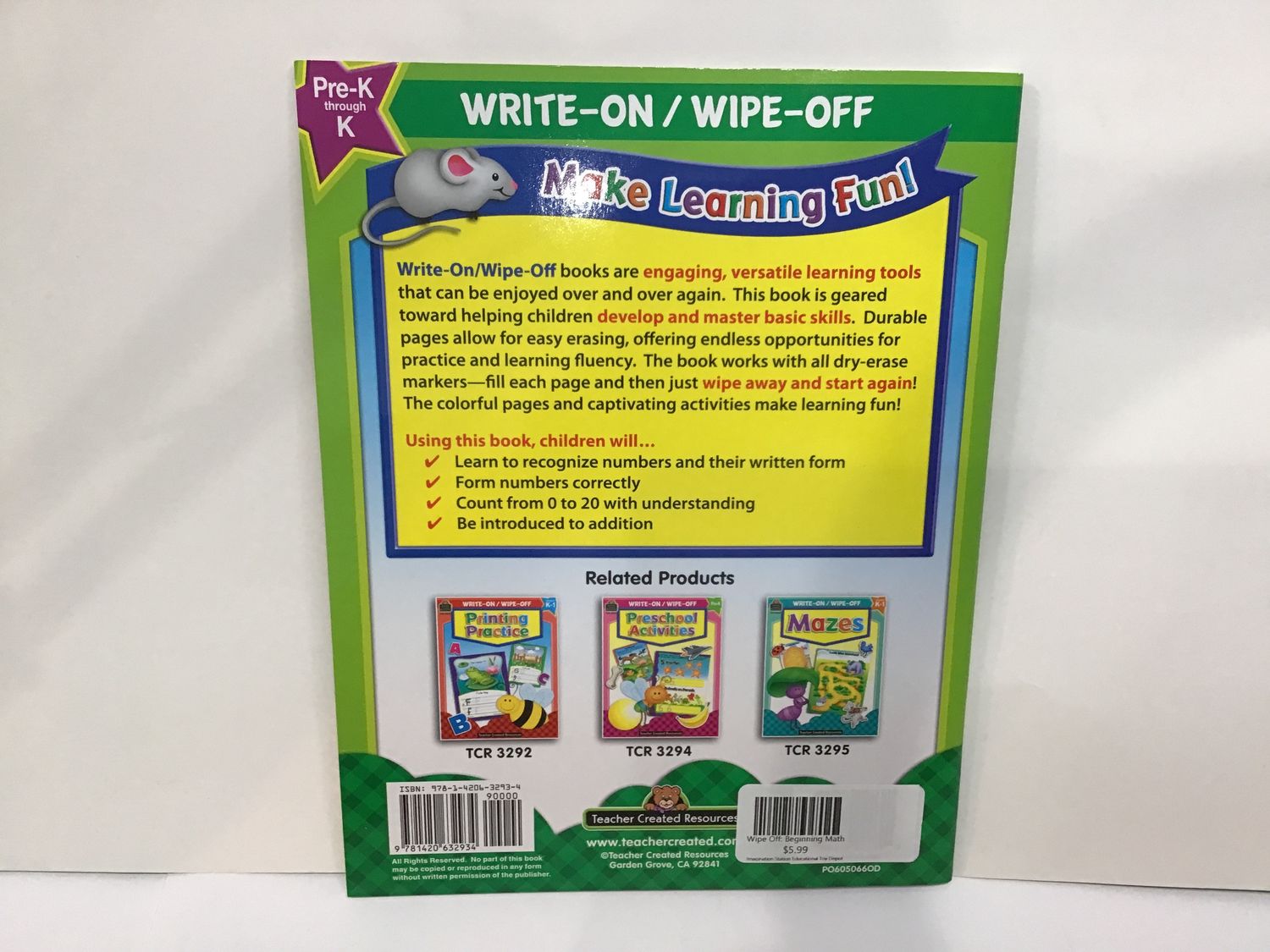 Wipe Off: Beginning Math