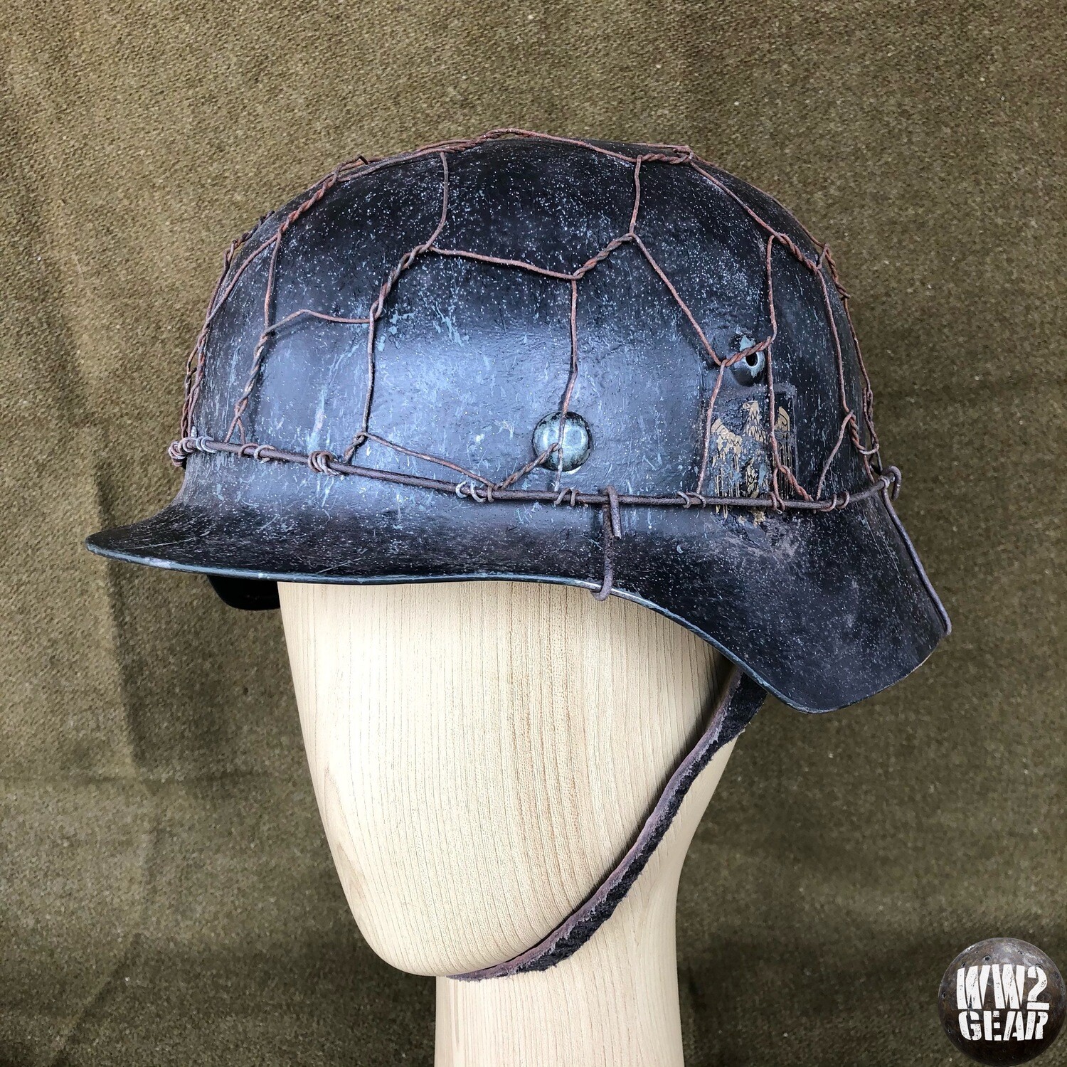 WW2 German Stahlhelm Chicken Wire Helmet Cover (repro n°10)