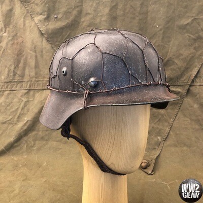 WW2 German Stahlhelm Chicken Wire Helmet Cover (repro n°11)